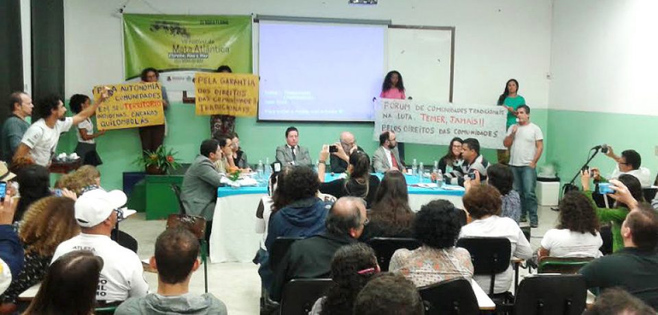 Direito das comunidades tradicionais atrai centenas para debate no Festival da Mata Atlântica