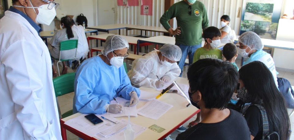 Indígenas de São Sebastião fazem testes para Covid19